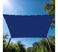 Vela Ombreggiante Impermeabile 80 x 250 cm Impermeabile Tenda a Vela per Esterno Sole Giardino Occhielli e Corda per Esterno, Giardino, Terrazzo, Balcone, Patio, Blu Scuro