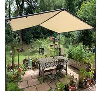 Vela ombreggiante Impermeabile da 2,5x5,5 m con Occhielli e Lacci, Ideale per Giardini e balconi. Include Cinghie in Nylon Resistenti per un'installazione sicura.