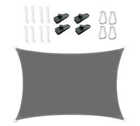 Vela Ombreggiante Impermeabile Da Sole - Tettoia Compatta A Lunga Durata - Vele Ombreggianti per il Sole - Per Riunioni Familiari Giardino Festa BBQ All'Aperto Escursionismo Trekking Spiaggia