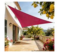 Vela Ombreggiante Impermeabile Definitiva 420D Tessuto Rivestito In PU Resistente Blocca Il 95% Dei Raggi UV Design Rinforzato For Terrazzo Pensilina Auto E Riparo Esterno(rosa,2 * 2 * 2m)