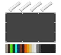 Vela ombreggiante multicolore con protezione UV, 3,5 x 3,5 m, 98% impermeabile, con occhielli, per giardino, terrazza, patio, colore grigio scuro