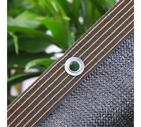 Vela ombreggiante nera per pergola, 3 x 3, protezione UV, isolamento termico, rete per la privacy, per balconi e spazi esterni, 4 x 4 m