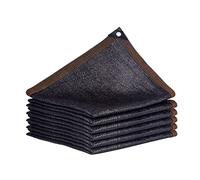Vela ombreggiante nera, rete parasole per protezione solare, telo ombreggiante per la privacy, telo ombreggiante traspirante, per balcone, cortile, prato, giardino, pergola, con occhielli (6×6 m/19,7
