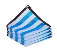 Vela Ombreggiante Ombreggiatura da giardino, tenda campeggio esterna, balcone, finestre, isolamento termico, rete parasole, reti di protezione solare estiva for piscina(Blue White,5x5m)