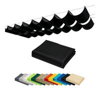Vela Ombreggiante Ondulata Retrattile Tessuto Oxford 420D, Manuale Pieghevole Per Giardino Terrazzo(Black,1x3m)