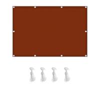 Vela Ombreggiante Parasole 1.7 x 2 m Ombreggiante Impregnato 98% Anti Raggi UV Tenda da Sole Vele Ombreggianti con Corde di Supporto per Balcone Campeggio Cortile, Rosso Ruggine