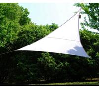 Vela Ombreggiante Parasole Beige Bianco Tenda HDPE POLIESTERE Triangolare Quadra
