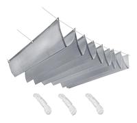 Vela ombreggiante, protezione UV retrattile, resistente, impermeabile, retrattile con un design ondulato | Vela da sole per patio - Per uso esterno in giardino, nel cortile, in piscina, sulla spiaggia