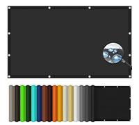 Vela Ombreggiante Quadrata 1.5 x 4 m Antistrappo, Anti UV 98%, Telo Ombra da Giardino Serra con Corda di Fissaggio per Patio, Pergola, Cortile, Nero