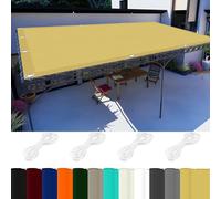Vela Ombreggiante Quadrata 2.8 x 3.2 m 98% Protezione UV Tenda Sole per Esterno Facile da Installare per Esterno Giardino Terrazza, Color Crema