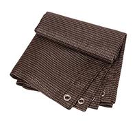 Vela Ombreggiante, Rete Ombreggiante Marrone, Telo A Rete Parasole con Occhielli 2X3M 3X3M 3X4M 3X5M 4X5M 4X6M 4X8M Caffè - 6X12M per Giardino Serra Patio Pianta Copertura Auto