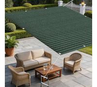 Vela Ombreggiante Rettangolare 0.7 x 0.7 m Frangisole Anti-Uv Antistrappo Robusta con Occhielli in HDPE Rettangolare Tenda a Vela per Giardino Esterno Giardino Terrazza, Verde Scuro