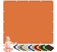 Vela Ombreggiante Rettangolare 1.2 x 2 m Poliestere 200 G/M² Impermeabile, Protezione per La Privacy Tenda a Vela Parasole, Parasole per Esterno, Giardino, Piscina, Arancione