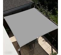 Vela Ombreggiante Rettangolare 1.7 x 3.8 m Protezione Solare Toldo con Protección Solar Occhielli e Corda per Esterno, Giardino, Terrazza, Balcone, Piscina, Patio, Grigio Chiaro