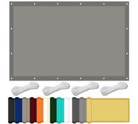Vela Ombreggiante Rettangolare 1.7 x 4.2 m Protezione UV Impermeabile Vela Ombreggiante Inclusa Corda Fissa per Giardino Balcone Piscina, Grigio Chiaro