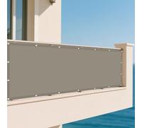 Vela Ombreggiante Rettangolare 1.9 x 4.5 m Anti UV Corde di Supporto Ombreggiante Impermeabile con Fune Occhiellato Protezione UV Ideali per Cortile Patio e Campeggio, Cachi