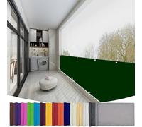 Vela Ombreggiante Rettangolare 100 x 350 cm Impermeabile, Protezione Raggi Uv, Rete Ombreggiante da Giardino per Esterno, Giardino, Piscina, Verde Scuro
