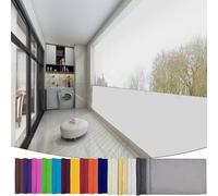 Vela Ombreggiante Rettangolare 100 x 550 cm Impermeabile, Protezione Raggi Uv, Rete Ombreggiante da Giardino per Esterno, Giardino, Piscina, Bianco