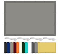 Vela Ombreggiante Rettangolare 115 x 160 cm Protezione UV Tenda a Vela per Esterno Tessuto HDPE per Esterno/Giardino/Terrazzo/Balcone, Grigio Chiaro