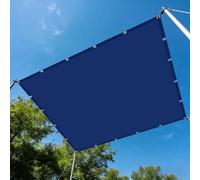 Vela Ombreggiante Rettangolare 120 x 260 cm Protezione Solare Tenda Parasole Rettangolare Robusto e Stabile per Esterno, Giardino e Terrazza, Piscina, Blu Scuro