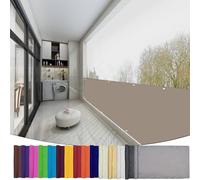 Vela Ombreggiante Rettangolare 120 x 330 cm Impermeabile, Protezione Raggi Uv, Rete Ombreggiante da Giardino per Esterno, Giardino, Piscina, Cachi