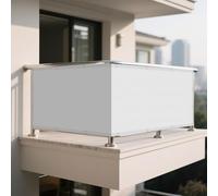 Vela Ombreggiante Rettangolare 130 x 610 cm Protezione Raggi UV Ombreggiante Impermeabile Protezione Solare Antivento con Corda Libera per Esterno per Giardino, Balcone, Bianco
