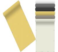 Vela Ombreggiante Rettangolare 135 x 285 cm Rete Ombreggiante da Giardino Antivento Protezione UV Regola Temperatura Antistrappo per Terrazza, Piscina, Color Crema