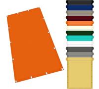 Vela Ombreggiante Rettangolare 165 x 380 cm Anti-Uv Ombreggiante Tenda da Sole per Esterno Kit di Fissaggio Incluso per Giardino, Terrazzo e Balcone, Arancione