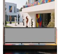 Vela Ombreggiante Rettangolare 165 x 445 cm Protezione UV 98% Impermeabile Telo Ombra Impermeabile Rettangolare con Occhielli per Esterno, Giardino e Terrazza, Piscina, Grigio Chiaro