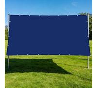 Vela Ombreggiante Rettangolare 200 x 450 cm Impermeabile Vela Parasole Robusto e Stabile per Esterno, Giardino e Terrazza, Piscina, Blu Scuro