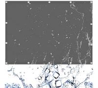 Vela Ombreggiante Rettangolare 240 x 390 cm Rettangolare, Pes Protezione 95% Uv, Tenda Vela Ombreggiante per Esterno, Giardino, Piscina, Grigio Scuro