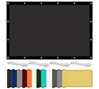 Vela Ombreggiante Rettangolare 295 x 400 cm Protezione UV Impermeabile Tenda a Vela Impermeabile e Antivento per Esterno/Giardino/Terrazzo/Balcone, Nero