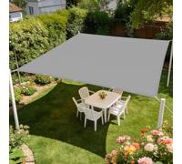 Vela Ombreggiante Rettangolare 3 x 3 m Resistente Alle Intemperie Impermeabile Tenda a Vela Protezione Senza Foratura per Esterno Giardino Terrazza Colore, Grigio Chiaro