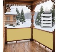 Vela Ombreggiante Rettangolare 310 x 515 cm Anti UV Corde di Supporto Rettangolare Telo Ombra Anti UV Antivento con Occhielli con Fune per Serre Carport Piscine Cortili, Giallo sabbia