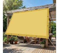 Vela Ombreggiante Rettangolare 4 x 4.6 m Protección Rayos UV Tenda da Sole Resistente Alle Intemperie per Giardino, Prato, Vita All'Aperto, Giallo sabbia