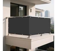 Vela Ombreggiante Rettangolare 450 x 630 cm Protezione Raggi UV Ombreggiante Impermeabile Protezione Solare Antivento con Corda Libera per Esterno per Giardino, Balcone, Grigio Scuro