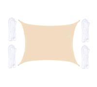Vela Ombreggiante Rettangolare Impermeabile Tenda Da Terrazzo Resistente Ai Raggi UV For Giardino Piscina Pensilina(Beige,2 * 5m)
