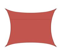 Vela Ombreggiante Rettangolare Premium Protezione UV Resistente Copertura Traspirante For Terrazzo Giardino Pontile(Dark red)