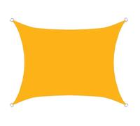 Vela Ombreggiante Rettangolare Premium Protezione UV Resistente Copertura Traspirante For Terrazzo Giardino Pontile(Gold)