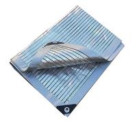 Vela Ombreggiante Riflettente Foglio di Alluminio Rete Ombreggiante 75% Tendalino Parasole per Giardino Telo a Rete Ermeabile all'Acqua Solare Tessuto Ombra per Balcone Pergolato(1.0x6.0 m(3.3x19.7 ft