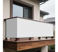Vela Ombreggiante Tenda 108 x 140 cm Rettangolare 98% Anti-Uv Copertura Antipolvere Protezione Anti Raggi UV e Impermeabile per Giardino e Terrazza, Piscina, Bianco