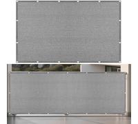 Vela Ombreggiante Tenda 120 x 170 cm Protezione Raggi UV Facile da Installare Rete Ombreggiante Protezione Solare e Uv, Antistrappo per Giardino, Patio, Pergola, Cortile, Grigio Chiaro