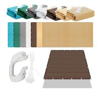 Vela Ombreggiante Tenda 120 x 240 cm Protezione Raggi UV 98% Traspirante Rete Termica Antipolvere Protezione Antivento per Recinzione Giardino Terrazzo, marrone