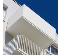 Vela Ombreggiante Tenda 150 x 305 cm 98% Protection Contre Les Rayons UV Tende per Pergolato Protezione Solare Antivento con Fune per Recinzione Giardino Terrazzo, Bianco