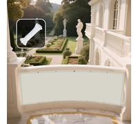 Vela Ombreggiante Tenda 210 x 370 cm Protezione Raggi UV 98% Impermeabile Copertura con Anelli con Occhielli e Fune per Pergolato, Giardino, Balcone, bianco