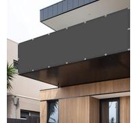 Vela Ombreggiante Tenda 270 x 415 cm Protezione Solare Raggi UV Rete Parasole con Fune Occhiellato Protezione UV per Giardino, Terrazzo e Piscina, Grigio Scuro