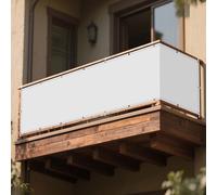 Vela Ombreggiante Tenda 65 x 290 cm Protezione Raggi UV Impermeabile Vele Parasole Protezione Solare e Uv, Antistrappo per Giardino per Terrazza Giardino, Bianco