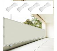 Vela Ombreggiante Tenda a Vela 1 x 1.8 m Protezione Raggi UV 98% Tela Ombreggiante Protezione Raggi UV Poliestere Antistrappo Balcone, La Terrazza e Il Giardino, Beige