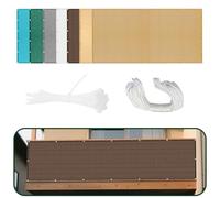 Vela Ombreggiante Tenda a Vela 100 x 620 cm Protezione Raggi UV Tenda Parasole Esterno Protezione Anti Raggi UV e Traspirante per Esterno, Giardino e Terrazza, Piscina, marrone