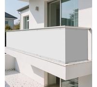 Vela Ombreggiante Tenda a Vela 180 x 660 cm Protezione Raggi UV 98% Rete Parasole Antipioggia, Antivento e Resistente Al Sole Adatte per Piscina Feste e Spazi Esterni, Bianco